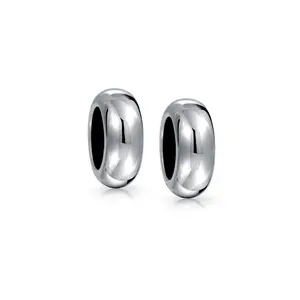 Set of 2 Clasp Spacer Charm Rubber Stopper Bead Sterling Silver for Bracelet Pendant