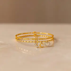 Initial Letter Heart Anklet – Adjustable Gold-Plated Waterproof Tarnish-Resistant Foot Chain Jewelry for Women & Girls, Personalized Initial Charm Anklet with Love Heart, Perfect Summer Beach Fashion, Everyday Wear or Romantic Gift