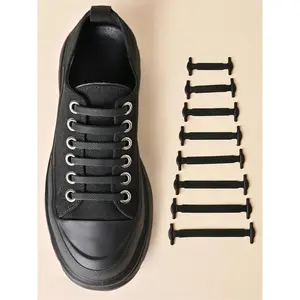 Silicone No Tie Shoe Laces, Casual Minimalist Shoes Shoelaces, Stretch Shoelaces Sneakers, Shoes, Combat Boots, Footwear Lace
