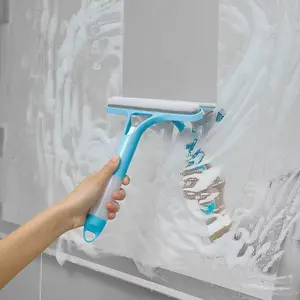 Efficient 3-in-1 Window Cleaning Tool with Built-in Spray Bottle, Squeegee & Glass Scraper – Perfect for Streak-Free Glass Cleaning at Home, Office, and Car, Great for Fall Decoration Maintenance