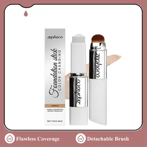 Natural Color Concealer Color-Changing Foundation Stick Lightweight Matte Clear Natural Fit with Ethylhexyl Palmitate & Titanium Dioxide for Flawless Coverage