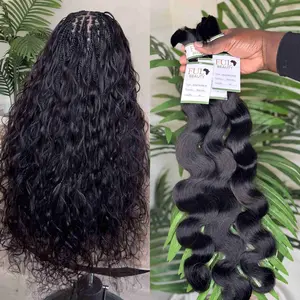 Body Wave Human Hair Bundle for Boho Braids, Mermaid Braids, Locs Styles, Micro Braids, Gypsy Braids