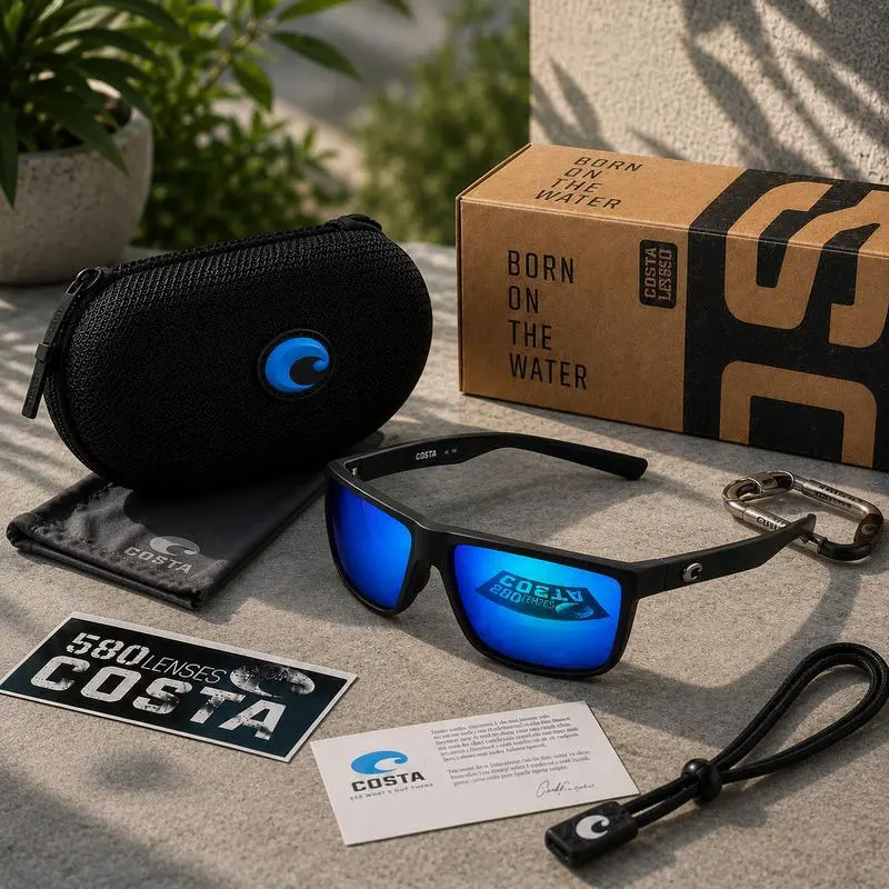 Costa Diego 580P Polarized Sunglasses Fishing Boating Outdoor UV400 Men Shades