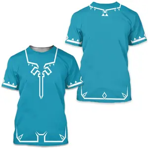Zelda Tears of the Kingdom T-Shirt – Anime Cartoon Graphic Tee, Fantasy Game Cosplay Short Sleeve Shirt for Men Women Unisex S–3XL