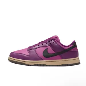 NIKE Women's Dunk Low Viotech Hot Fuchsia Suede & Leather Sneakers, Trendy Trainer for Daily Casual Walking
