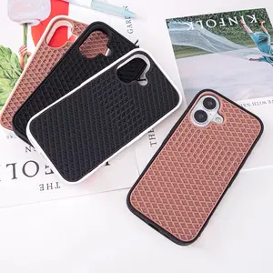 For iPhone 16 15 14 13 12 11 17 Pro Max 16Plus 17Air Waffle Shoe Sole Phone Case for iPhone 17 Air Silicone Back-Vans-case Cover Cellphone Protection Casing Protective Screen Protector Smartphone