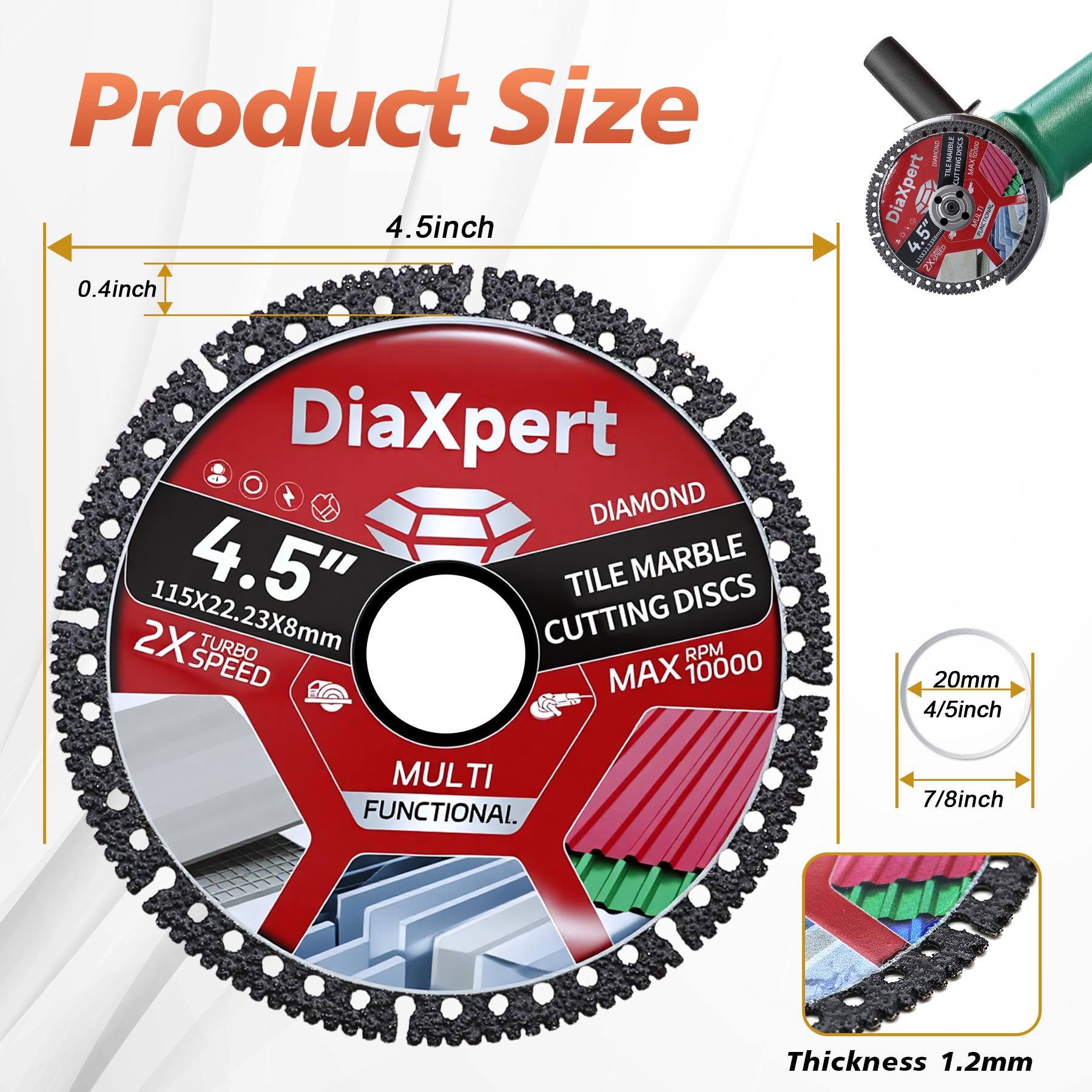 Composite multi functional cutting blade for tiles slate marble color steel tile iron sheet metal angle grinder brazing dry cutting sharp durable no chipping for masonry