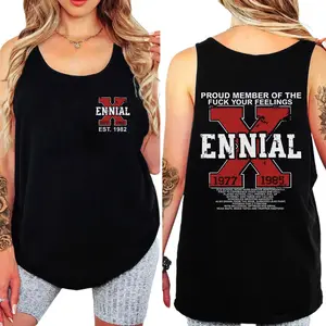 Xennial Tank Top for 1977-1985 Born, Unisex Tank for Men & Women, Gen X The Fafo Generation Apparel