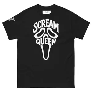 Become a Scream Queen Classic Tee 100% Cotton Structured Look | Ready for any Final Girl