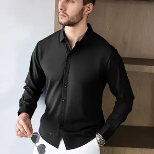 Mens Long Sleeve Dress Shirts Formal Business Casual Button Down Tops Soft Breathable Wrinkle Resistant Office Work Shirts for Men