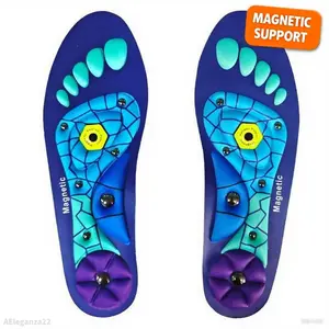 Insoles for All Day - Shock Absorbing Insoles for Men & Women, Plantar Fasciitis High Arch Support, 220+ lbs Capacity - Footwear Designer Parent Bedroom Shoe ComfortVelvet Bloom15AEleganza22