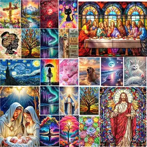 Spring Selection: Buy One, Get One Free DIY Diamond Painting Set (2-Piece Set) – All-Diamond, Multiple Themes: Landscapes/Portraits/Diamond Embroidery Mosaic Art – Cross-Stitch Set – Home Wall Decor – 30x40 cm / 11.81x15.75 inches – Handmade Embroidery