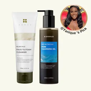 [Official Shop] Double Cleanse MUD Duo - Deep Melting Recovery Mud Pore Cleansing Oil and Pack to Foam Cleanser Set for Skin Care | Facial Wash, Make-up Remover, Face Cleaning, Pore Care, Natural Mud