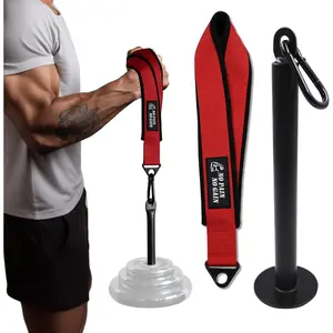 Arm Wrestling Training Strap Belt Hand Grip Arm Finger Forearm Exerciser Strengthener for Cable Machine and Free Weight