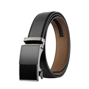 Bruno Marc Men's Adjustable Leather Ratchet Belt