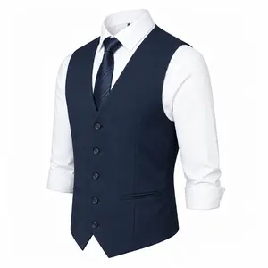 TweedLad Men's Slim-Fit Urban Fashion Formal Vest, Ideal for Suit, Wedding, Tuxedo Ensembles