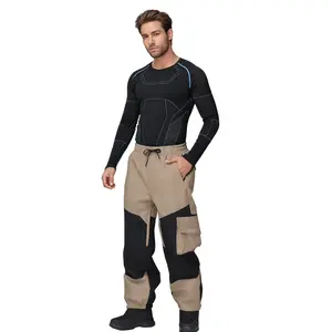 YEEFINE Men's Snow Ski Pants Insulated Womens Cargo Snowboard Pants Baggy Waterproof Winter Outdoor