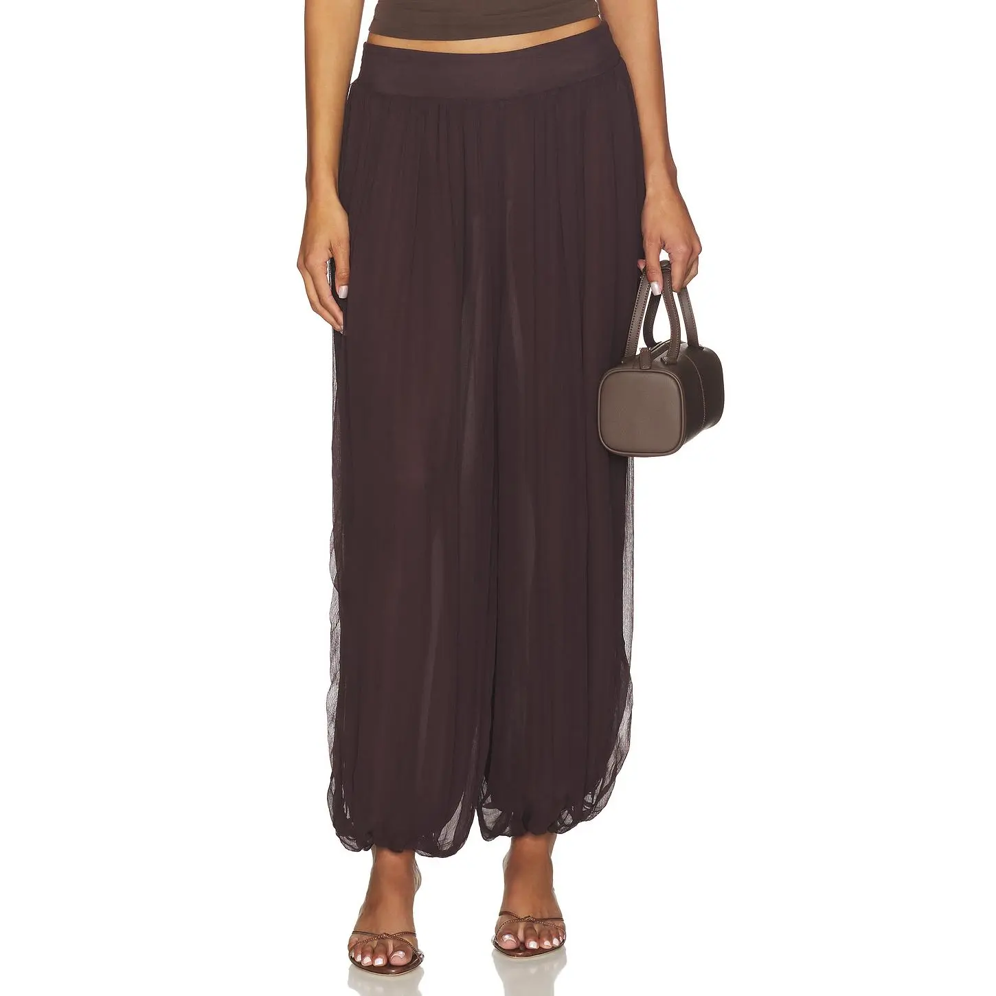 Lovers and Friends Cordelia Pant in Chocolate Brown