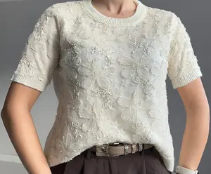 Floral tulle blouse SMALL