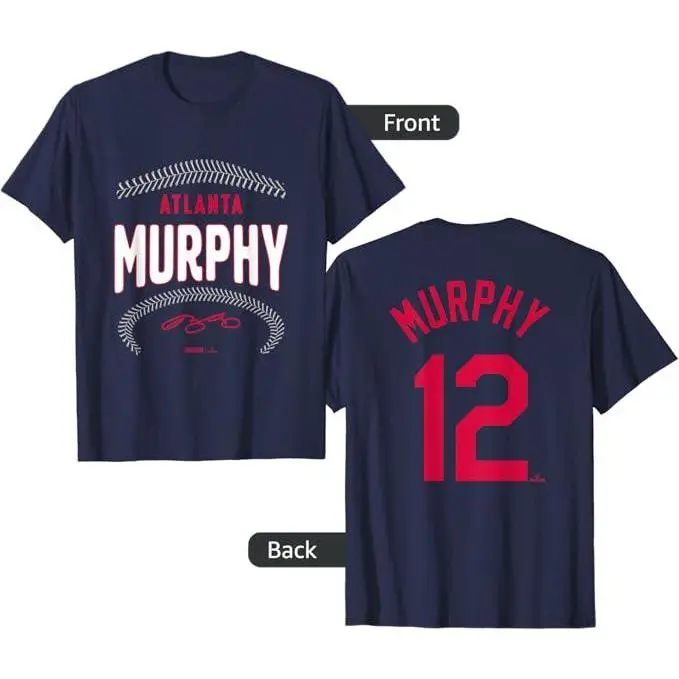 Sean Murphy Atlanta Baseball Name & Number (Front & Back) T-Shirt