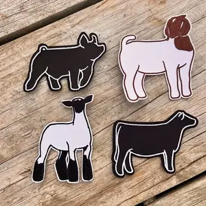 Animal Lover Embroidery Patch Set, Back Adhesive Iron-On Patches for Clothes Jackets Hats Accessories, 1 Set Animal Themed Decorative Patches