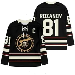 Rozanov & Hollander Heated Rivalry Hockey Jersey Shirt Unisex Lace Neck Streetwear Bold Fan Style All-Over Print Autumn Season