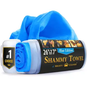 Shammy Cloth for Car Drying 26”x17” Super Absorbent Chamois Towel for Car Scratch-Free Reusable & Soft