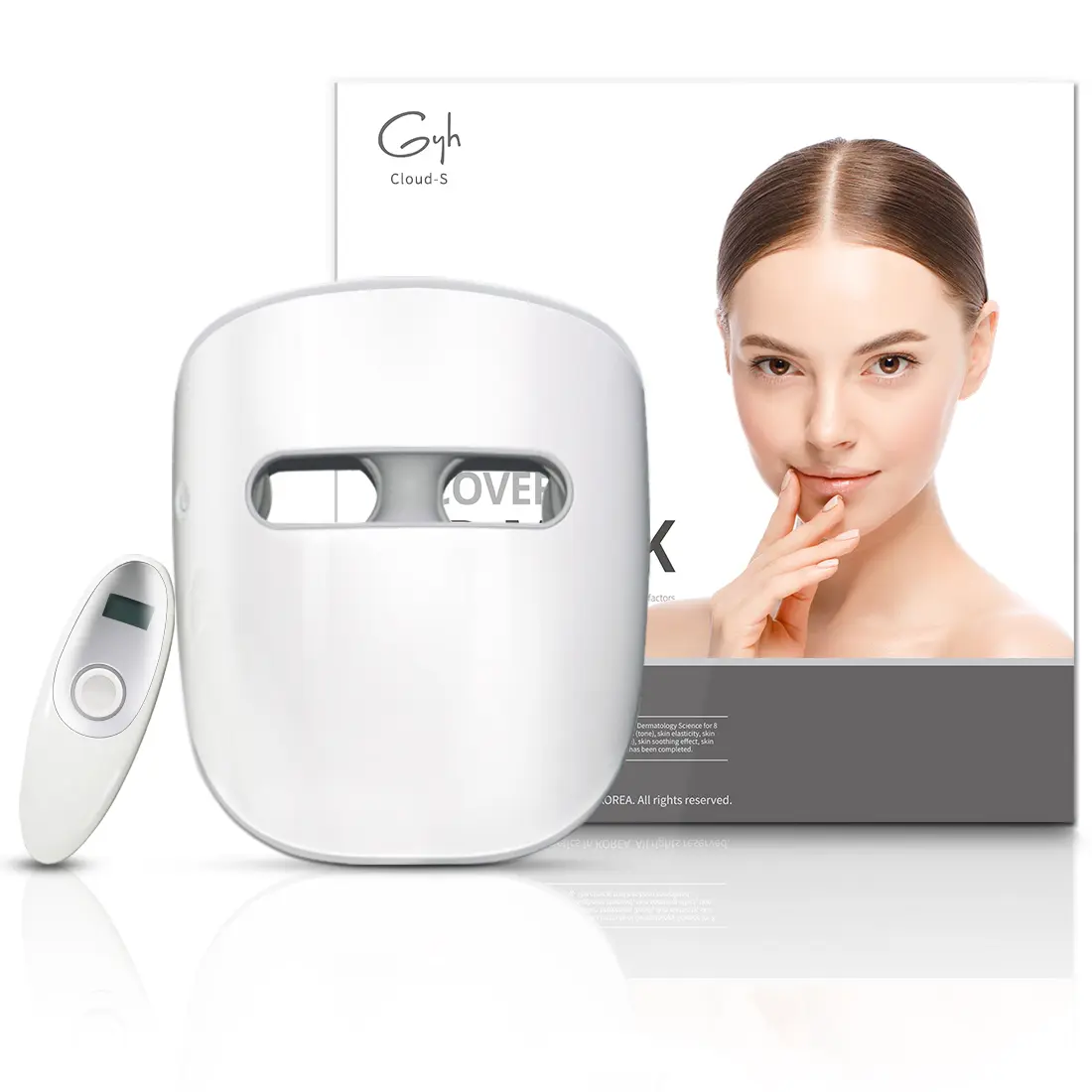 GYH LED Face Mask, Red Light Mask for Face, Wireless High Dose Red, Blue &820nm LED Mask for Skin Care, Cloud Series