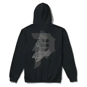 Men's Regular Fit Pullover Hoodie Eagle Dirty P