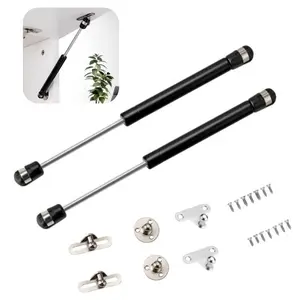 2 Pack Gas Struts Lift Support Hinges, 100N/200N Hydraulic Soft Close Lid Support, Heavy Duty Gas Spring Hinges for RV Bed Storage, Cabinet Doors, Tool Boxes, Windows & Furniture Lift-Up Hardware