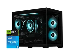 STORMCRAFT Gaming PC SIRIUS Intel Core i5-14400F NVIDIA GeForce RTX 5060  – AI Powered 32GB DDR5 6000MHz RGB 2TB NVMe SSD 650W PSU Windows 11 Home - SI1440FCC-560N1