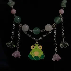 Frog duo necklace and bracelet