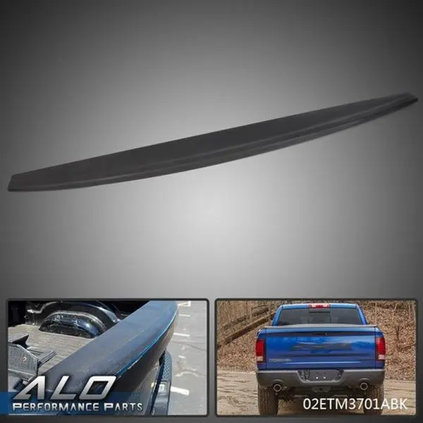Fit For 09-18 Dodge Ram 1500 2500 3500 Tailgate Molding Top Cap Protector Black