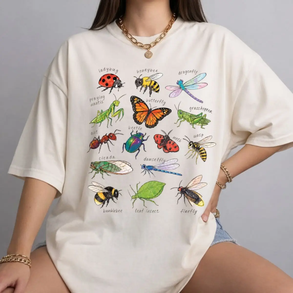 Comfort Colors Bug Learning Shirt | Educational Nature Graphic Tee, Bug Lover Science Shirt, Insect Explorer T Shirt, Fun Learning Outfit, Unisex Crew Neck Top, Crewneck Top