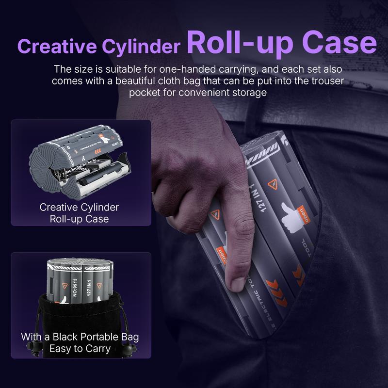 【Clearance Sale】Precision Electric Screwdriver Set | High Torque & LED Light | Strong Magnetic Phillips/Torx Bits — Professional DIY Screwdriver Kit. tool pc Portable detachable bit holder quick car