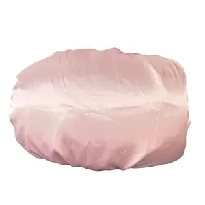 Pink Silver Reversible Satin Pillowcase Bonnet