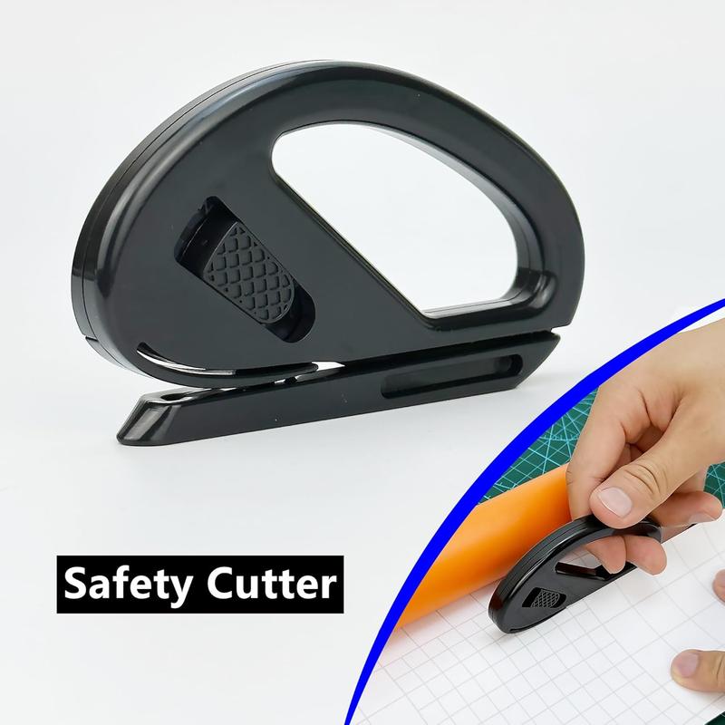 Automotive Vinyl Wraps Tools Tint Film Kit with 2 Pairs Vinyl Wrap Gloves, 4inch Felt , Scraper, Edge Trimmer, Utility Film , Black