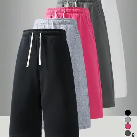 5-Pack Summer Men’s High-Waist Drawstring Straight Shorts, Side Pockets, Breathable and Skin-Friendly, Versatile for Fitness, Running, Everyday Casual Wear