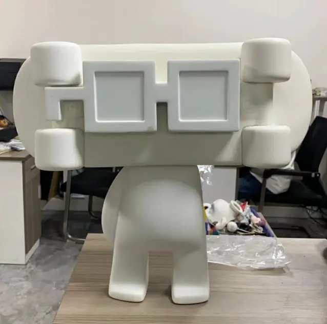 Giant-Sized Unpainted Vinyl Jumbo Nounish Friends Skater Blank Figurine, Colorful Characters Home Decor, Statues & Bobbleheads for Nounish Friends Fans, 1-Piece PREORDER
