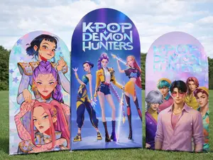 Cartoon Kpop Arch Backdrop Covers to Birthday Backdrop | Chiara cover
