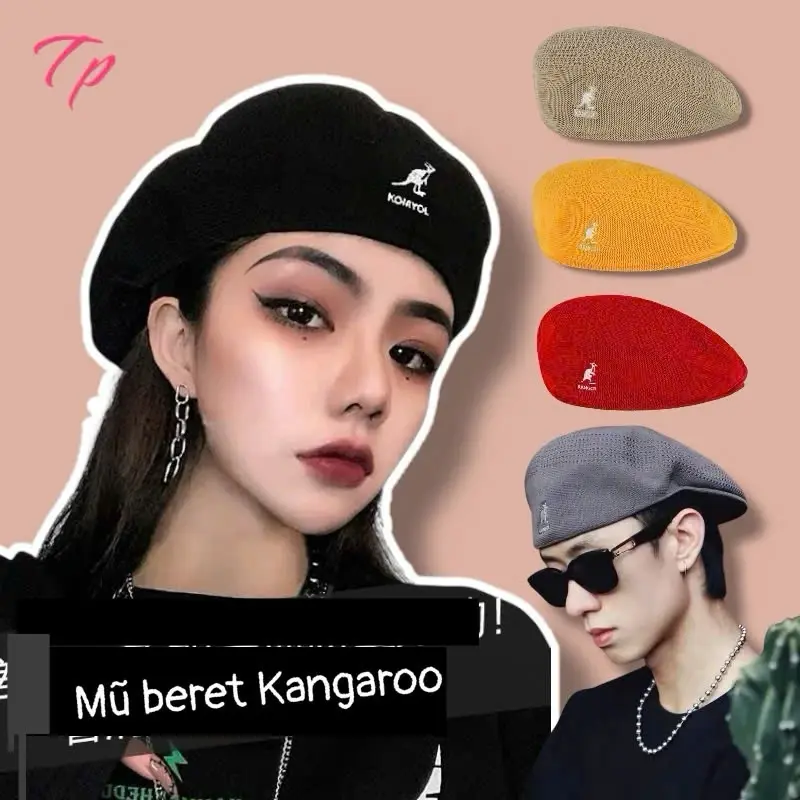 Kangol Tropic Flat Cap, Classic Mesh Ivy Newsboy Hat for Men & Women, Breathable Summer Driving Golf Cabbie Beret, Lightweight Duckbill Hat