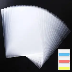 100 Pack Document Clear Plastic Folder Copy Safe Project Pocket LType  Letter Size A4 Paper Sleeves Folders in Transparent with 30 count Index Tabs