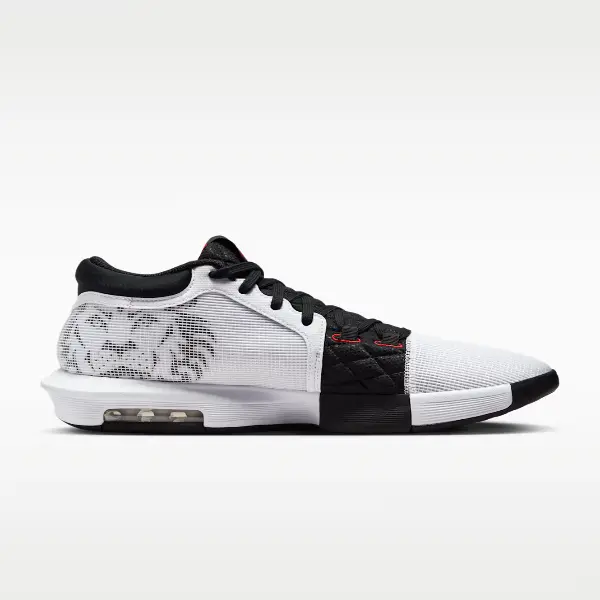Nike LeBron Witness 8 White University Red Black Basketball Shoes