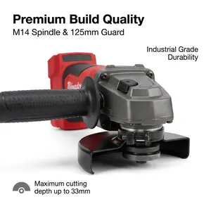 Milwaukee Cordless 125mm Angle Grinder 18V Brushless Variable Speed