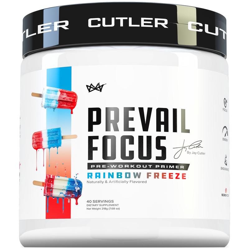 Focus Pre workout Primer Powder Supplement - PREVAIL containing L-Citrulline, Taurine, Alpha-GPC 50%, N-Acetyl L-Tyrosine, for energy levels and focus - Cutler Nutrition - 40 Servings