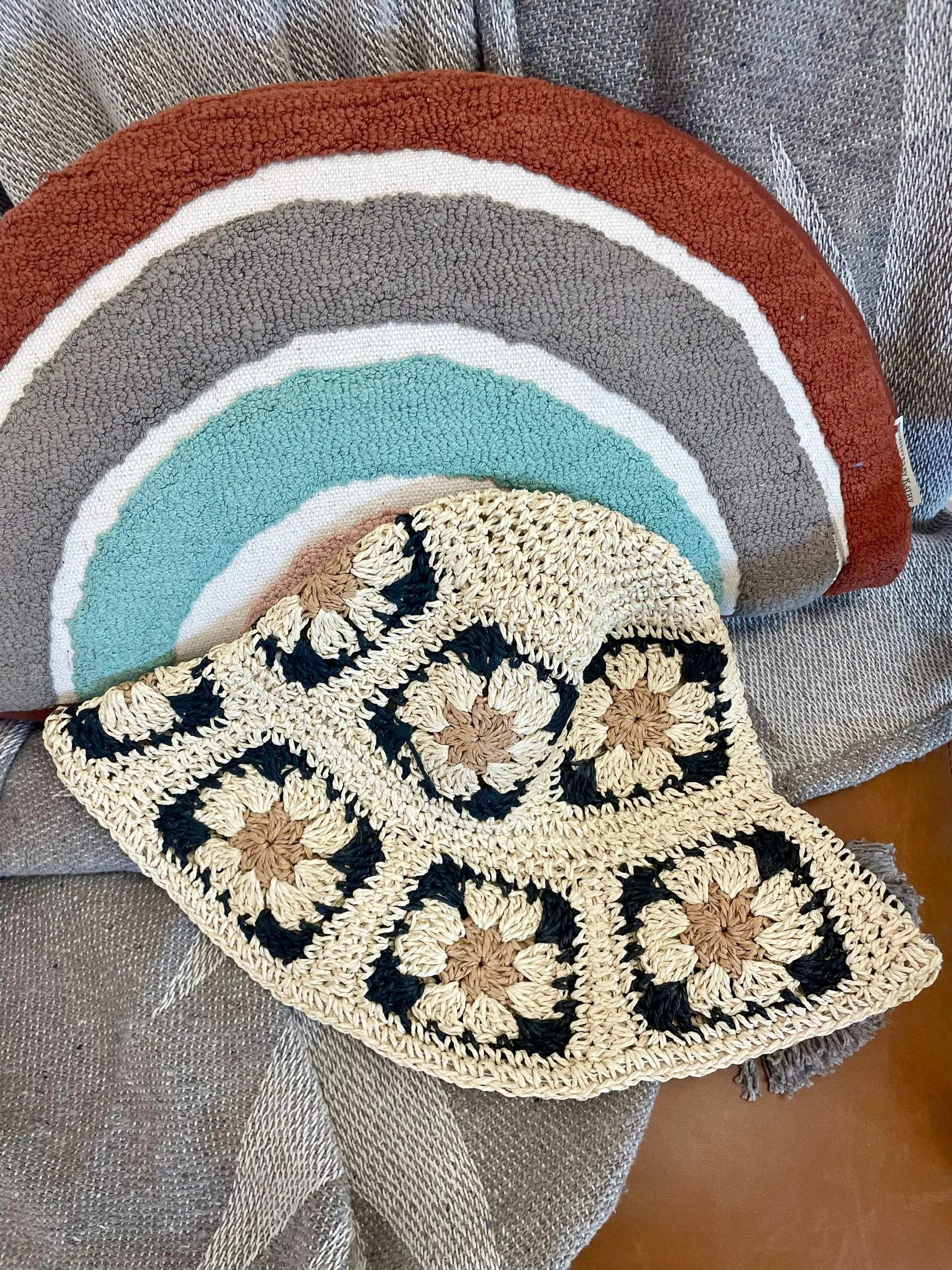 Granny Squares Bucket Hat