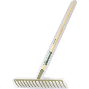 212 MAIN Truper 31383-R-16-ME Tru Tough Level Head Rake, Wood Handle Garden Tool, Outdoor