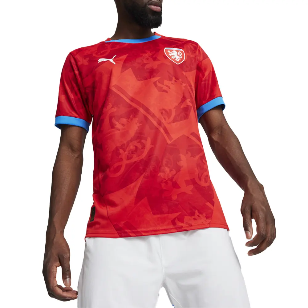 PUMA Mens Czech Republic Home Jersey Casual - Red