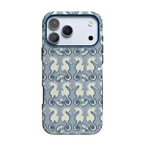 Casely Coastal Seahorse MagSafe iPhone Case, Cute Blue Ocean Phone Cover