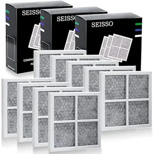 SEISSO LT120F Fresh Refrigerator Air Filter Replacement for LG, Compatible with Kenmore - Freshen up Refrigerator Air, Absorb Odors - 9 Packs